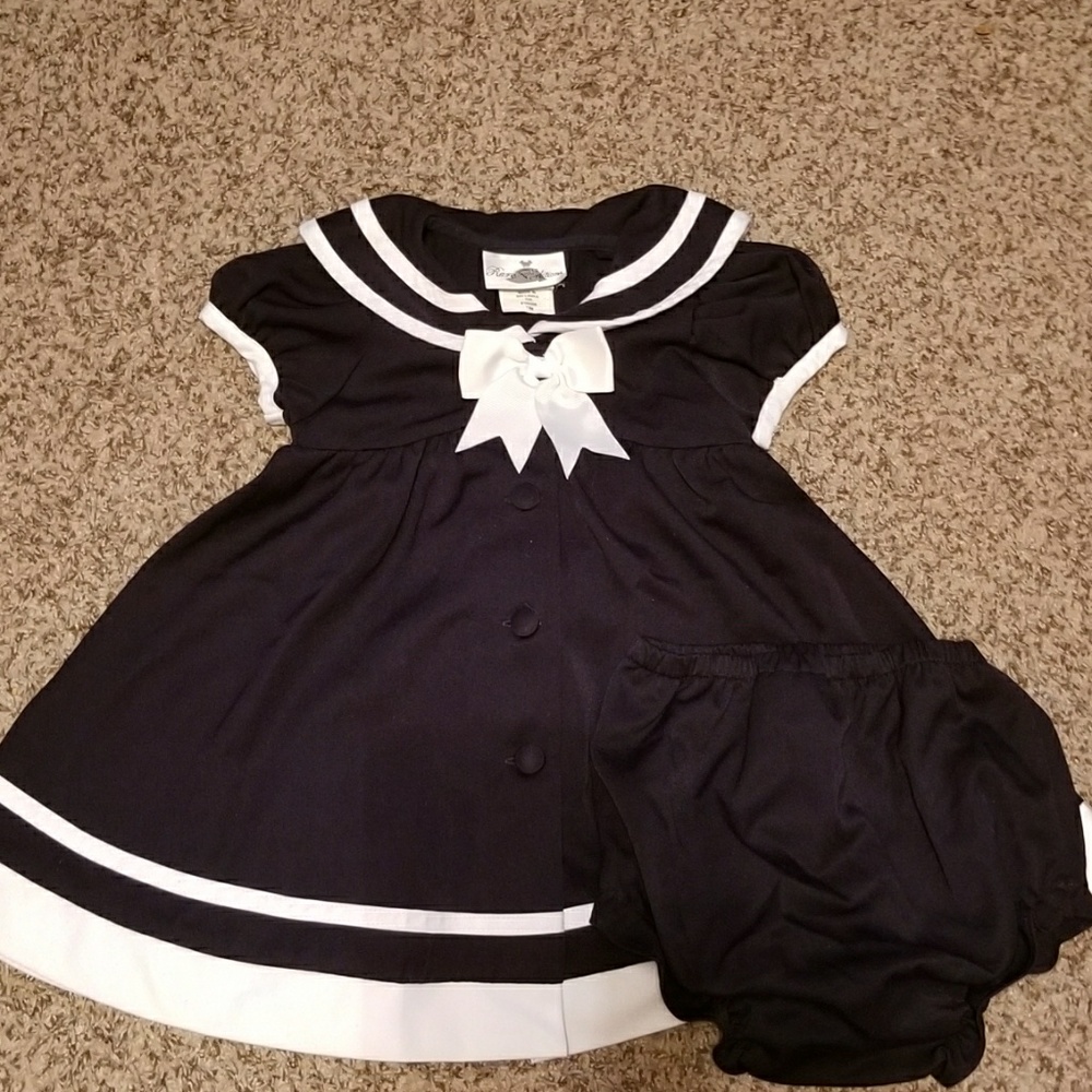 Rare Editions Sailor Dress With Bloomers.